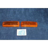 FULVIA '70   COPPIE PLASTICHE ARANCIONI PER FANALINI ANT.   ALTISSIMO