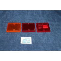 132 1°S.   LENSES ( 3 PIECES ) FOR REAR LEFT TAIL LIGHT   STARS