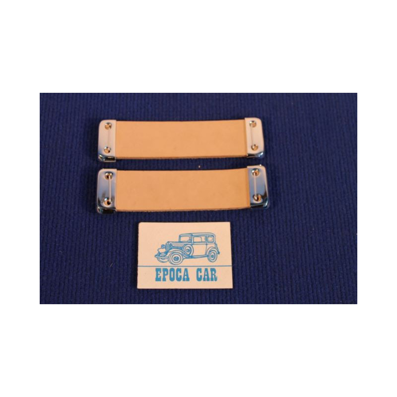 LEATHER STOP DOOR WITH CHROME