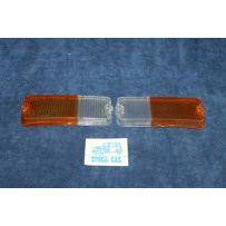 127-127 SPECIAL  COPPIA PLASTICHE BICOLORI PER FANALINI ANT.   LEART