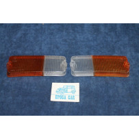 127-127 SPECIAL COPPIA PLASTICHE BICOLORI PER FANALINI ANT.   ARIC