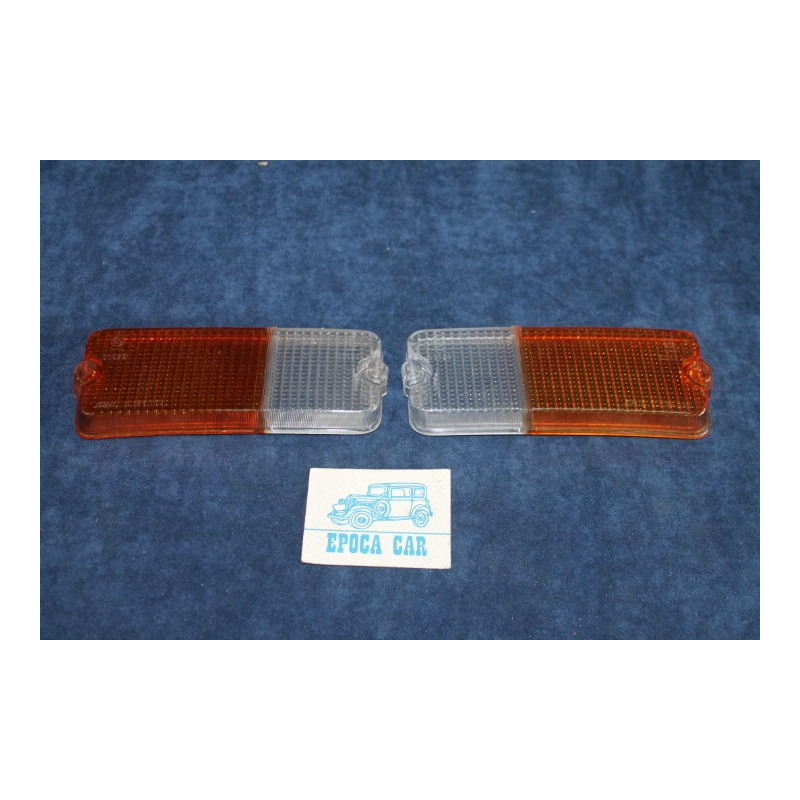 127-127 SPECIAL COPPIA PLASTICHE BICOLORI PER FANALINI ANT.   ARIC