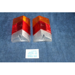 126 BLACK-SILVER  COPPIA PLASTICHE PER FANALINI POST.   ALTISSIMO