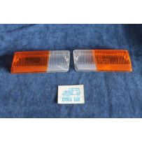 X 19 1°SERIE  COPPIA PLASTICHE PER FANALINO ANT. CARELLO