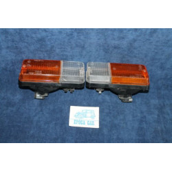 128 COUPE'  PAIR BICOLORED FRONT LIGHTS   STARS