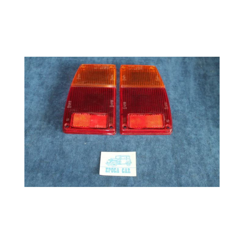 128 COUPE' S-SL  PAIR BICOLORED LENSES FOR REAR LIGHTS (BIG SCREW)   STARS