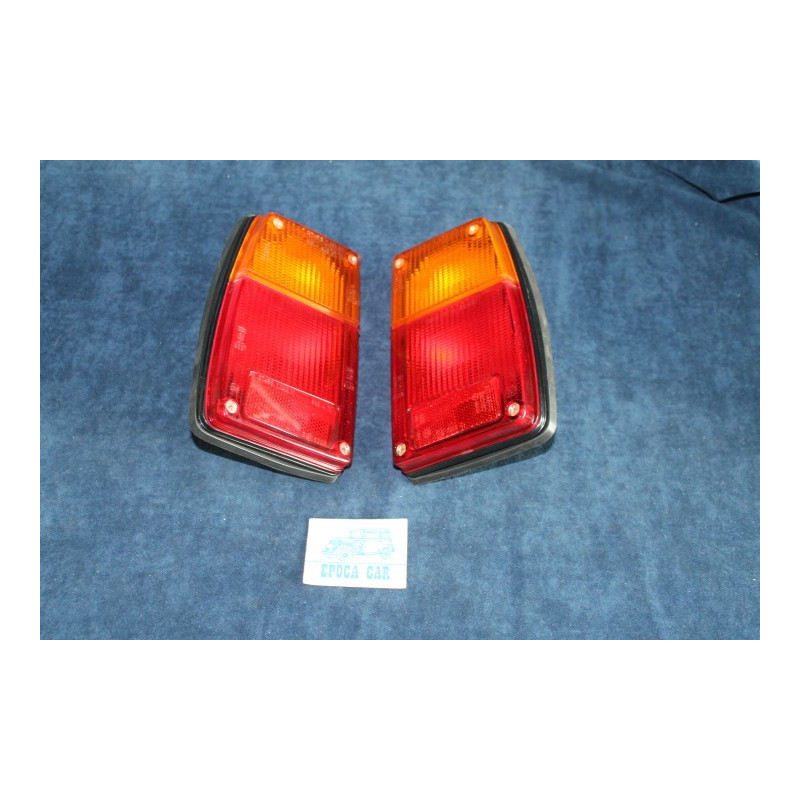 128 COUPE' S  PAIR REAR LIGHTS (PLASTIC SCREW)  BLACK EDGE   ALTISSIMO