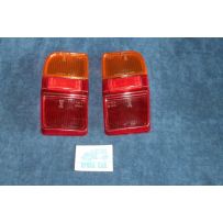 128 FAMILIARE  PAIR LENSES  FOR REAR LIGTHS  BLACK EDGE    ALTISSIMO
