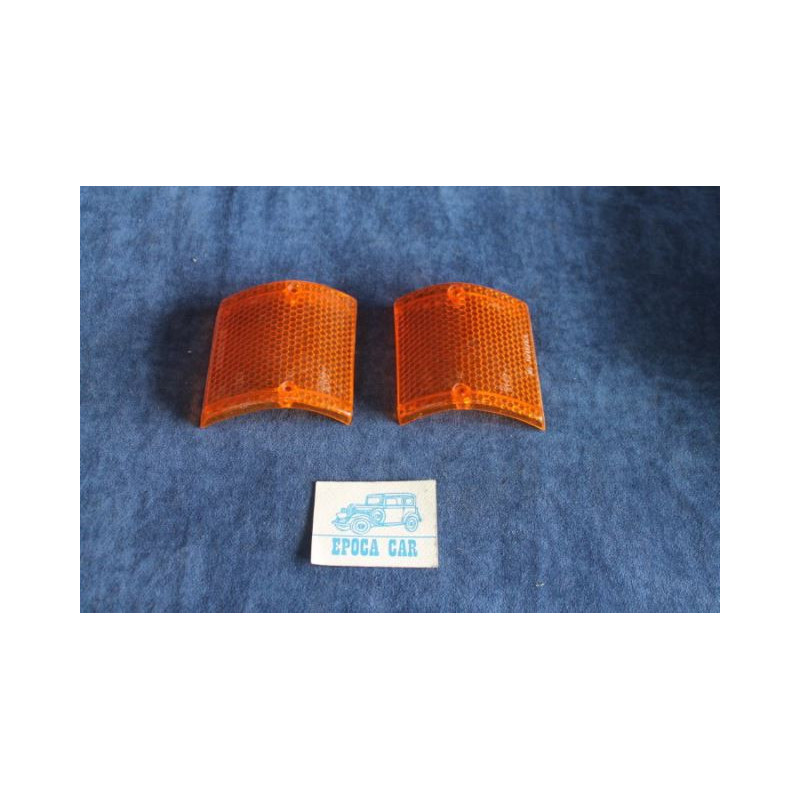 128  COPPIA PLASTICHE ARANCIONI PER FANALINI ANT.   CATALUX