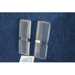 125 1°S  PAIR CLEARS LENSES FOR FRONT LIGHTS   STARS