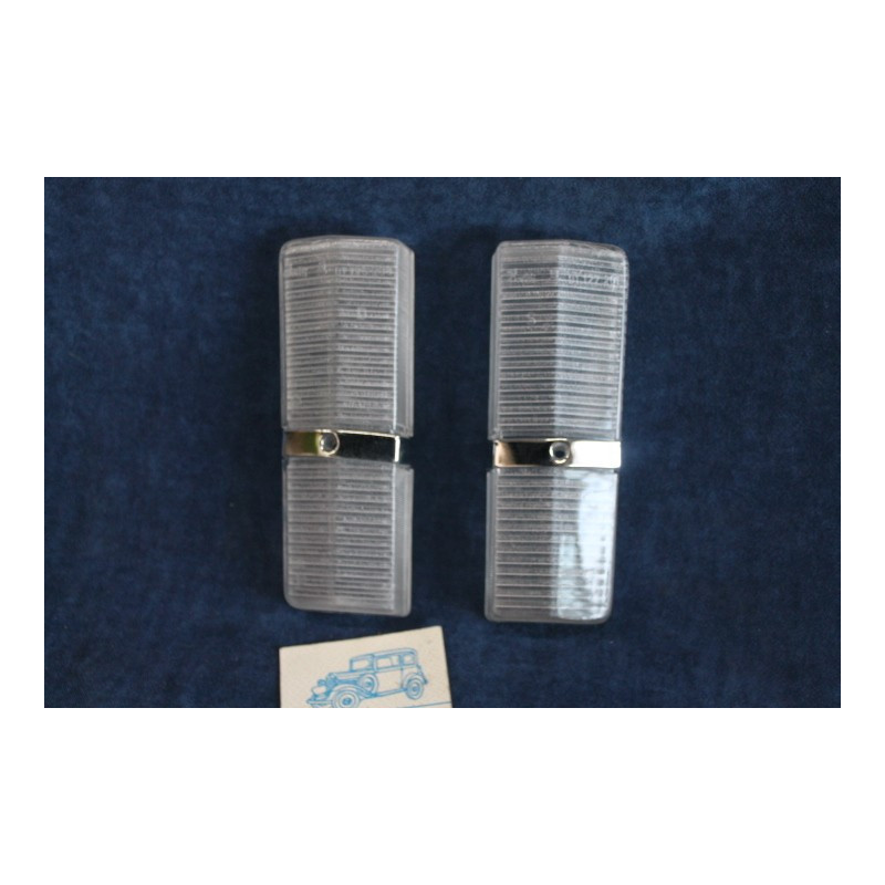 125  PAIR CLEARS LENSES FOR FRONT LIGHTS   BELLU'  