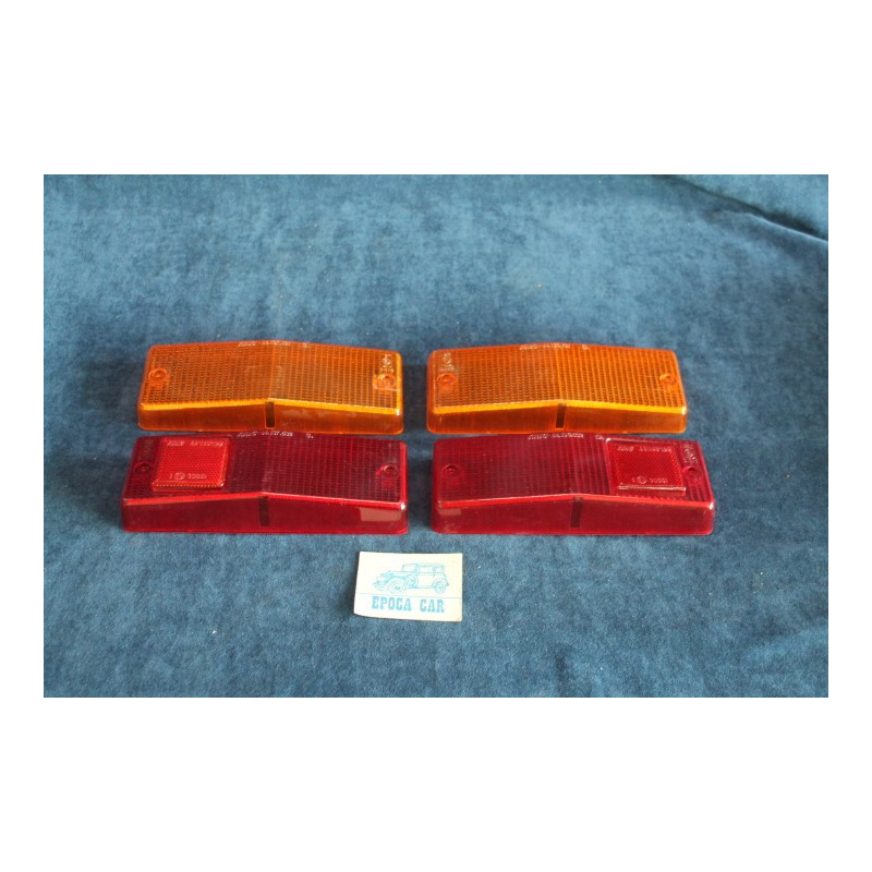 124 SEDAN '71  COMPLETE SET (4 PIECES) LENSES FOR REAR LIGHTS   ARIC