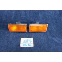 124 BERLINA  COPPIA FANALINI ANT. ARANCIONI IN PLASTICA   ARIC