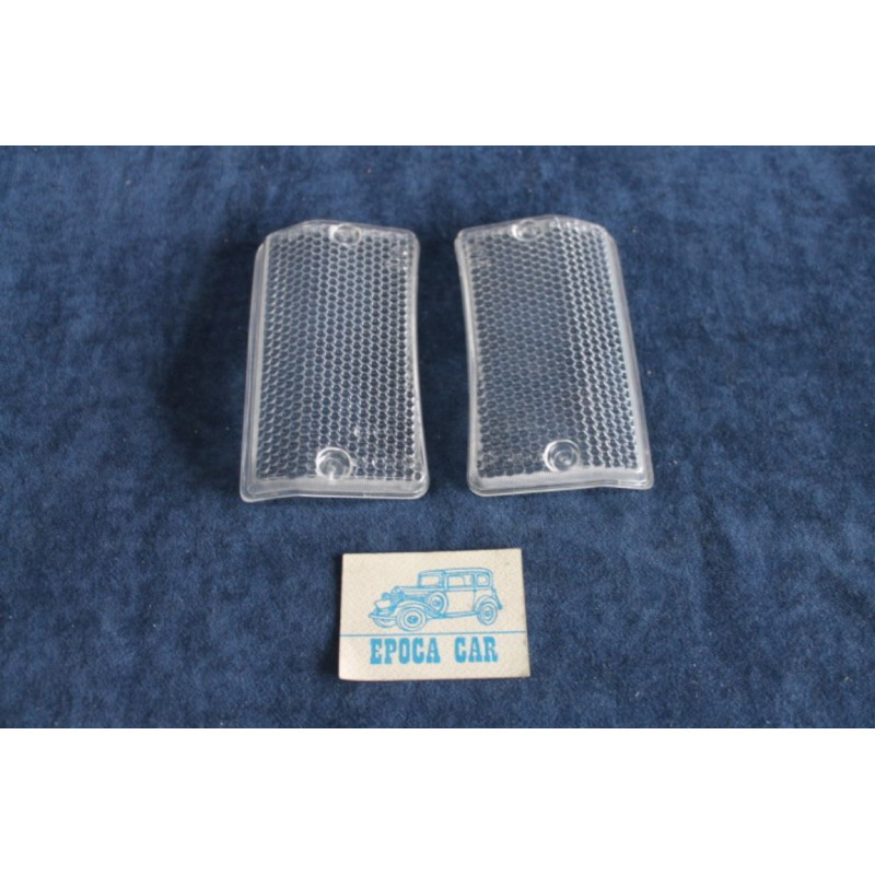 124 SPECIALSPECIAL T '71  COPPIA PLASTICHE TRASPARENTI PER FANALINI ANT.   ALTISSIMO