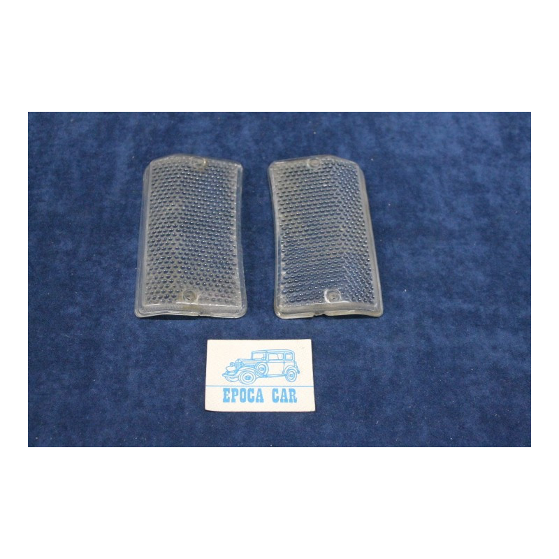 124 SPECIAL SPECIAL T '71  PAIR CLEARS LENSES FOR FRONT LIGHTS   SIEM