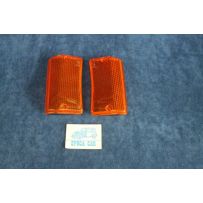 124 SPECIALSPECIAL T '71  PAIR ORANGE LENSES FOR FRONT LIGHTS   ALTISSIMO