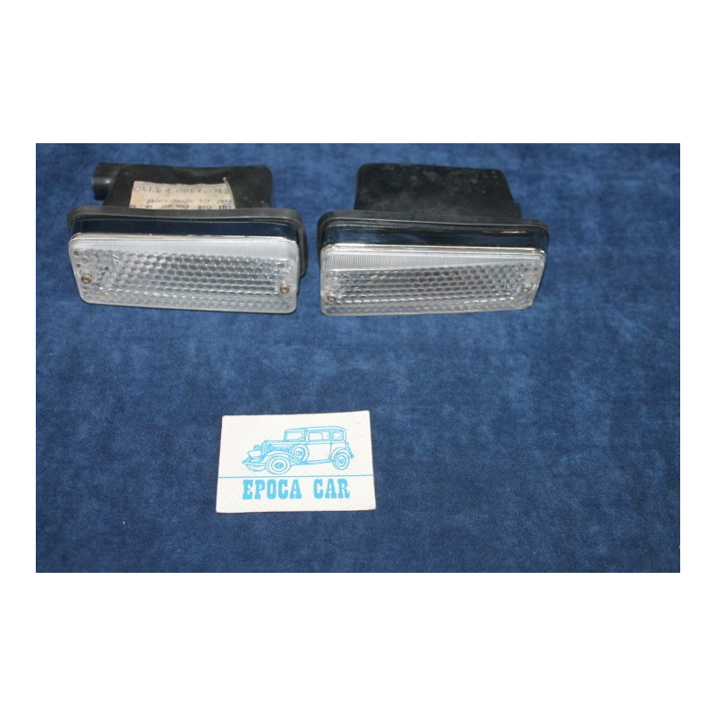 850 SPORT COUPE'  PAIR CLEAR FRONT LIGHTS WITH CAPS   ALTISSIMO