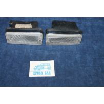 124 SPORT COUPE'  PAIR CLEAR FRONT LIGHTS WITH CAPS   ALTISSIMO