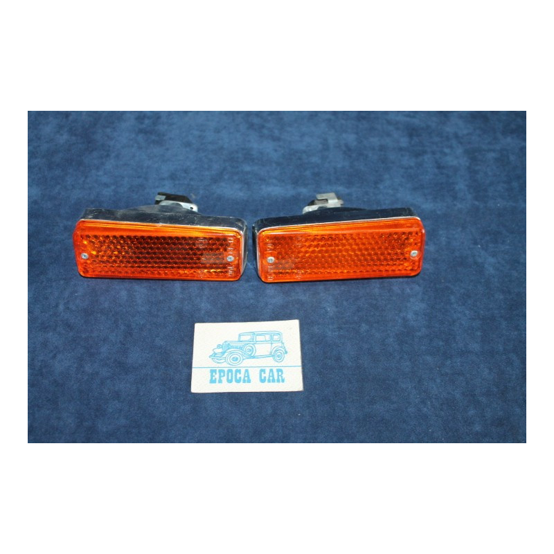 124 SPORT COUPE'  COPPIA FANALINI ANT. ARANCIONI IN PLASTICA   LEART
