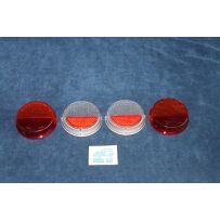 128 RALLY  COMPLETE SET (4 PIECES) LENSES FOR REAR LIGHTS   BELLU'