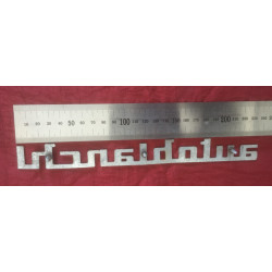 SCRITTA "AUTOBIANCHI"  LUNGH. 240 mm   METALLO CROMATO