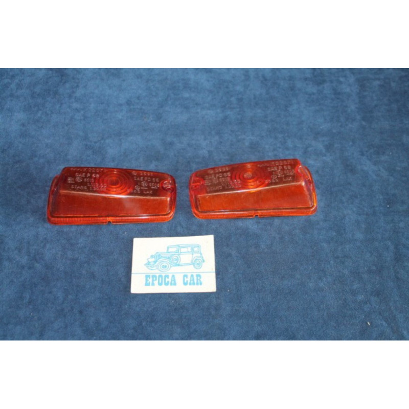 850 SEDAN  PAIR ORANGE LENSES FOR FRONT LIGHTS   STARS