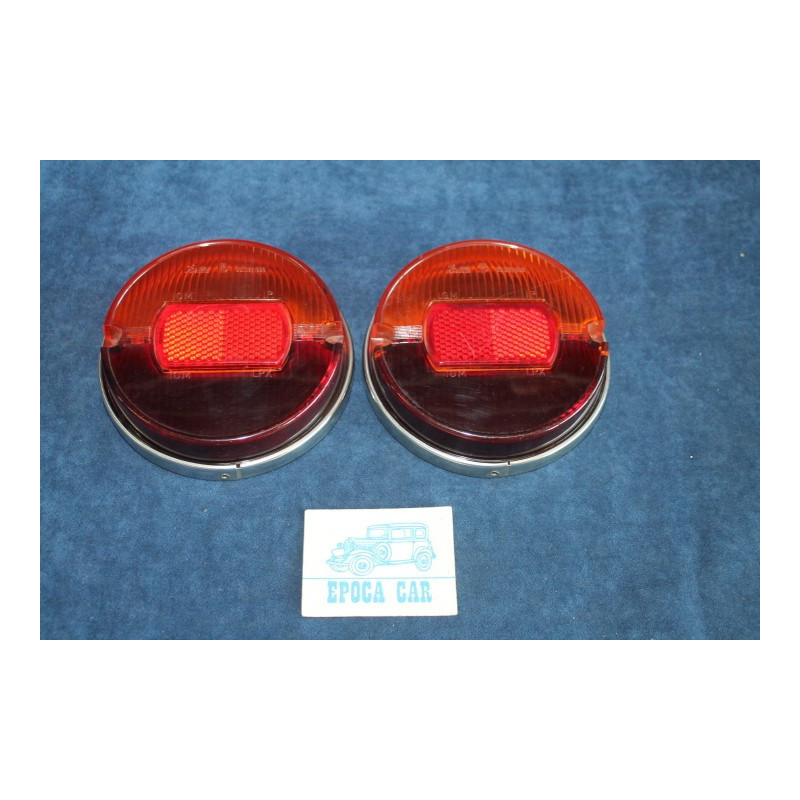 850 COUPE' 1°S  COPPIA PLASTICHE PER FANALINI POST. (CERCHIELLI IN METALLO)   BELLU'