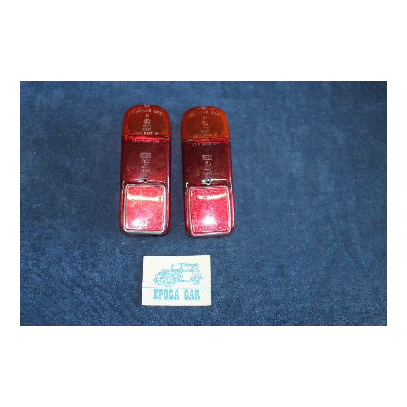 500 D  PAIR LENSES WITH REFLECTORS FOR REAR LIGHTS   CATALUX
