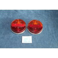 850 COUPE'  PAIR LENSES FOR REAR LIGHTS   BELLU'