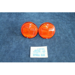 850 COUPE' 1°S  PAIR ORANGE FRONT LIGHTS   STARS