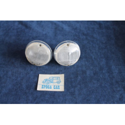 124 COUPE' 1°S  PAIR CLEAR FRONT LENSES   STARS