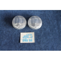 124 COUPE' 1°S  PAIR LENSES FOR FRONT LIGHTS   BELLU'