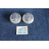 124 COUPE' 1°S  PAIR LENSES FOR FRONT LIGHTS   BELLU'