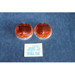 124 COUPE' 1°S  COPPIA PLASTICHE ARANCIONI PER FANALINI ANT.   ALTISSIMO