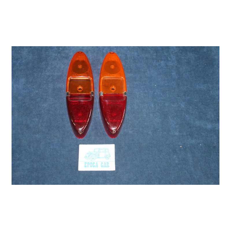 1100 (1958)  COPPIA PLASTICHE PER FANALINI POST.   COSSATO & CAROZZO