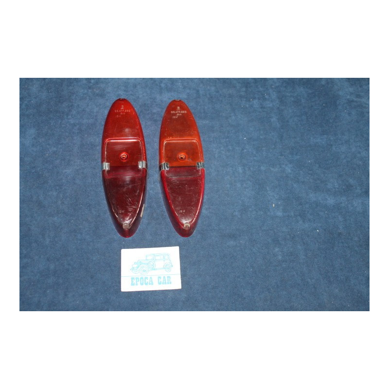 1100 (1958)  PAIR LENSES FOR REAR LIGHTS   BELLU'