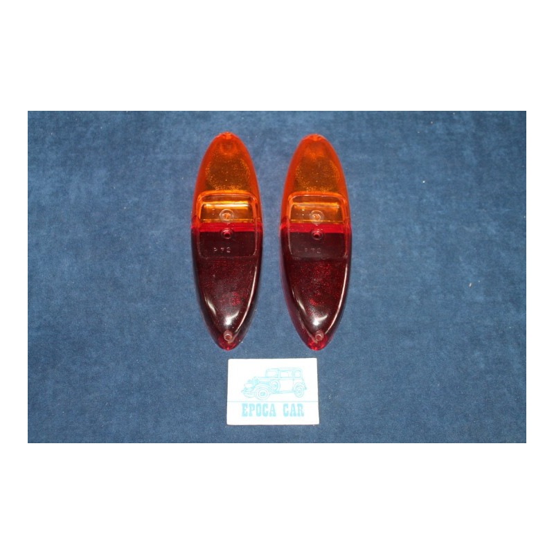 1100 (1958)  PAIR LENSES FOR REAR LIGHTS   P.V.