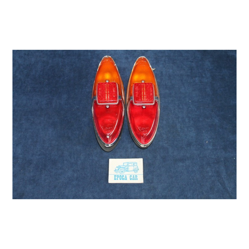 1100 (1958)  PAIR PLASTIC REAR LIGHTS COMPLETE   LEART