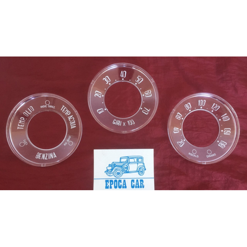 PLEXIGLASS STRUMENTI 1300 cc. (3 PZ.) QUALITA' TOP