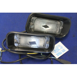 124 COUPE' 3°S CC  PAIR CLEARS FRONT LIGHTS   STARS