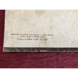 LIBRETTO USO E MANUTENZIONE ORIGINALE  STAMPATO 1937