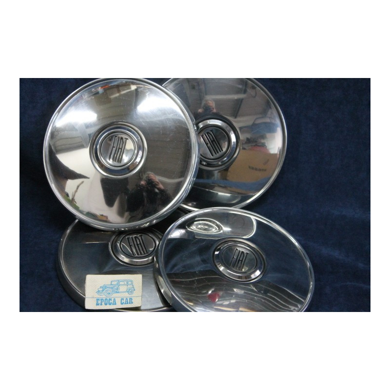 FIAT 125 BERLINA SET 4 PEZZI COPPA RUOTA INOX
