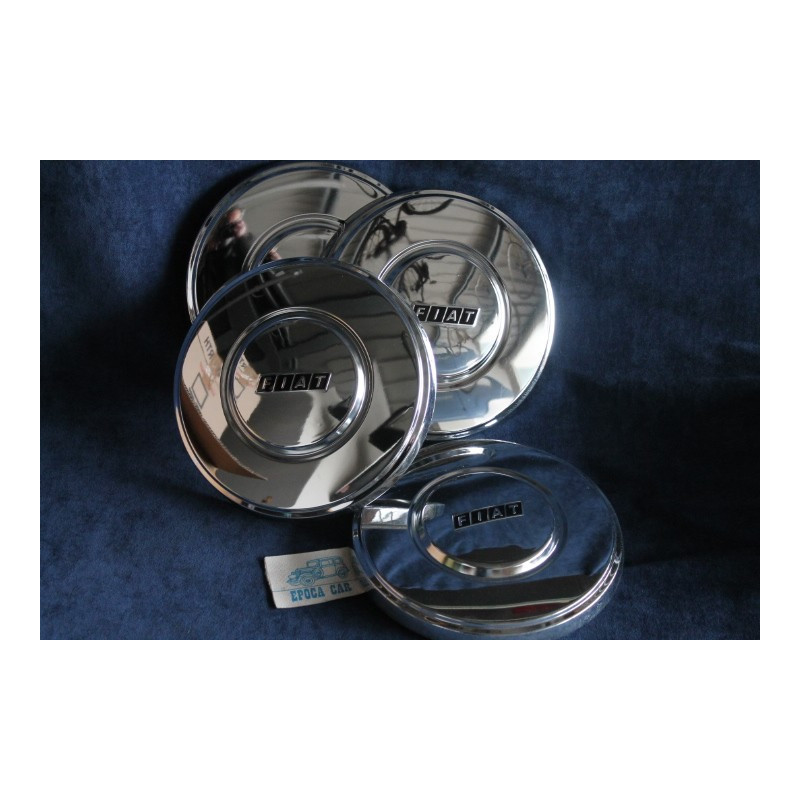 FIAT 132 GLS 74'  SET 4 COPPE RUOTE CROMATE