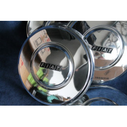 FIAT 132 GLS 74'  SET 4 COPPE RUOTE CROMATE