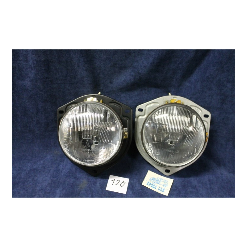 PAIR HEADLAMPS  JODIO H1 FIAT 128 RALLY CARELLO DIAM 170mm