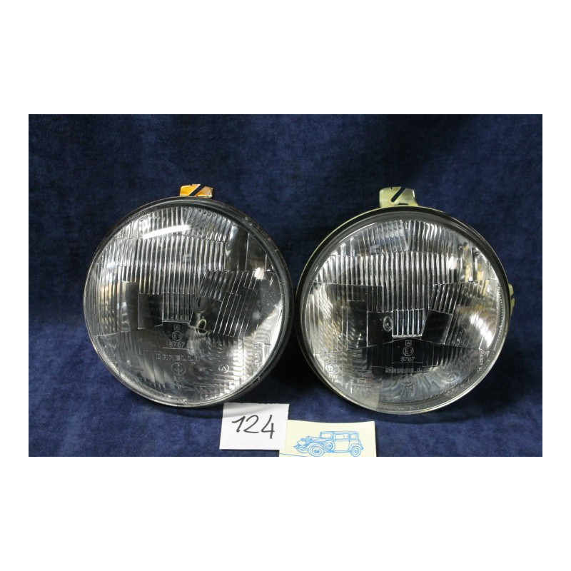COPPIA GRUPPO OTTICO JODIO H1 CARELLO FIAT 128 RALLY DIAM 170 mm