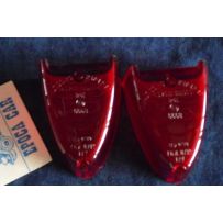 FIAT 1100 58' 1100 D SERIE 2 PZ PLASTICHE POSTERIORI ROSSE ALTISSIMO NOS