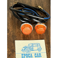 SIDE LIGHTS ROUND WITH CHROME PAIR