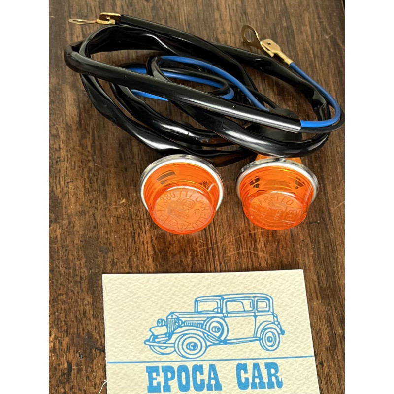 FRECCE LATERALI ROTONDE CON CROMATURA COPPIA 