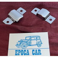 COPPIA TERMINALI PROFILO COFANO MOTORE BALILLA 4 MARCE cromati